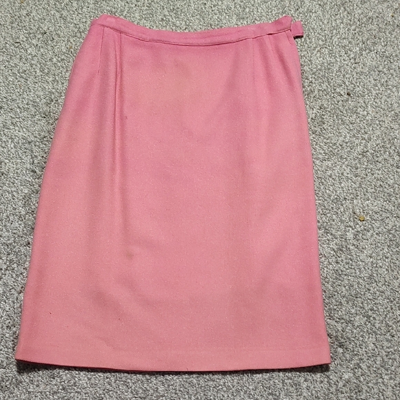Vintage Hot Pink (Wool?) Skirt